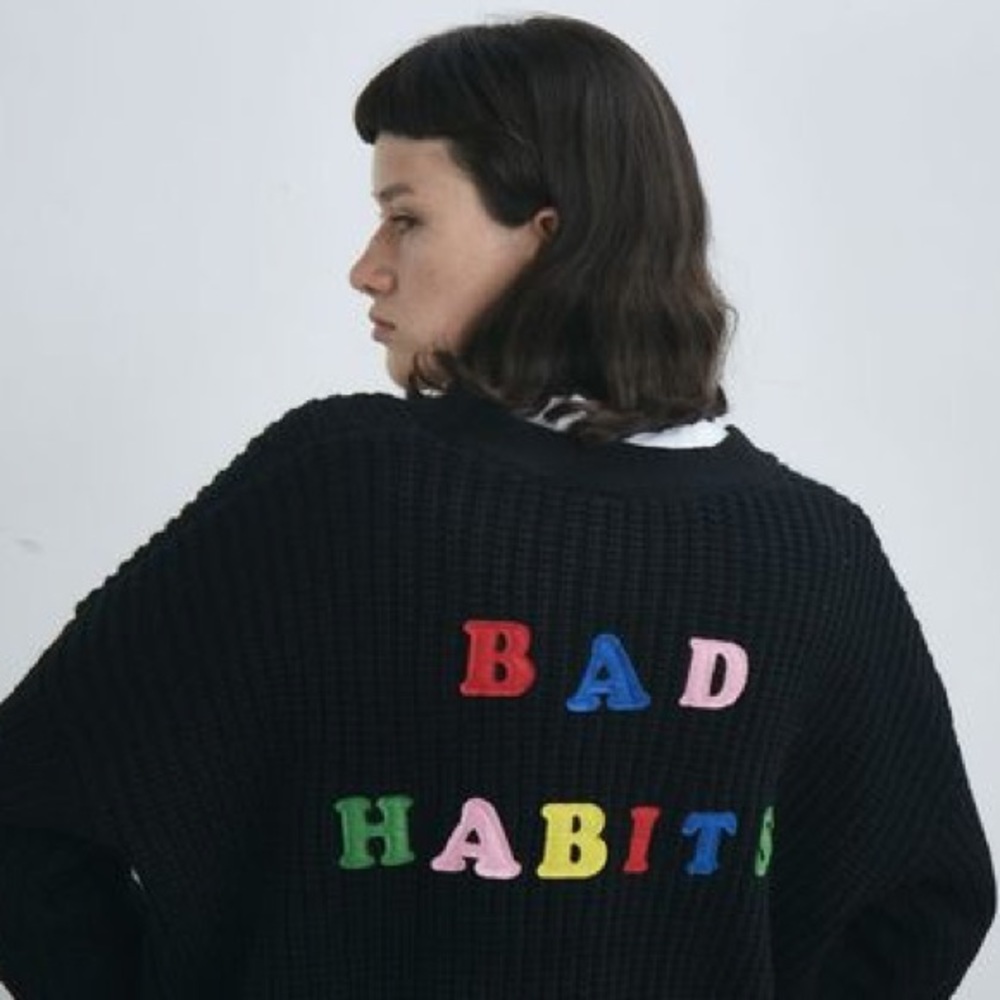 Lazy Oaf Bad Habits Knit Cardigan